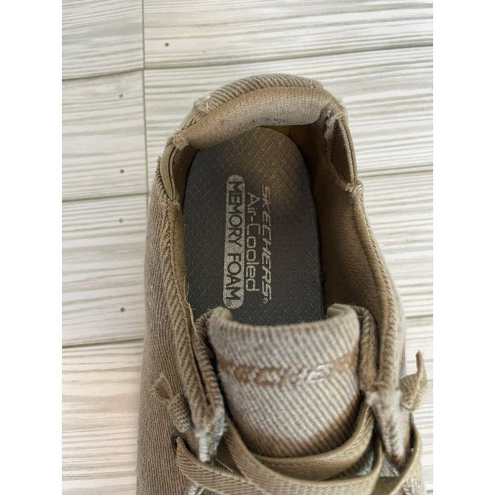 Skechers Brown slip on sneaker air-cooled memory foam Size 4 - Picture 12 of 16